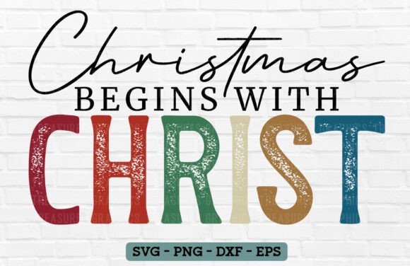Christian Christmas SVG PNG Jesus T-Shirt Designs