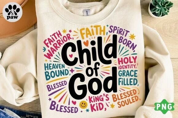 Christian Faith Colorful Sublimation PNG for T-Shirt Designs