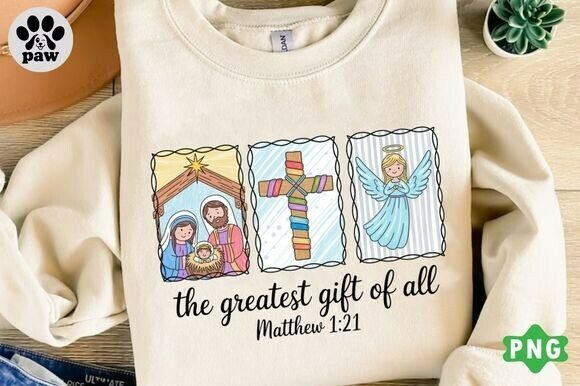 Christian Nativity Scene PNG: Faith PNG for T-Shirt Designs
