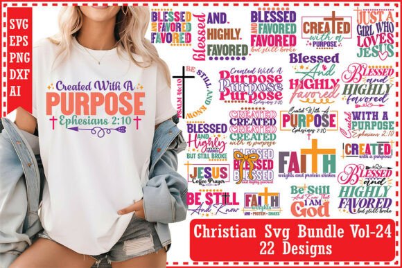 Christian SVG Bundle Vol-24: T-Shirt Designs for Local Branding