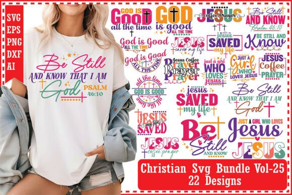 Christian SVG Bundle Vol-25 for T-Shirt Designs