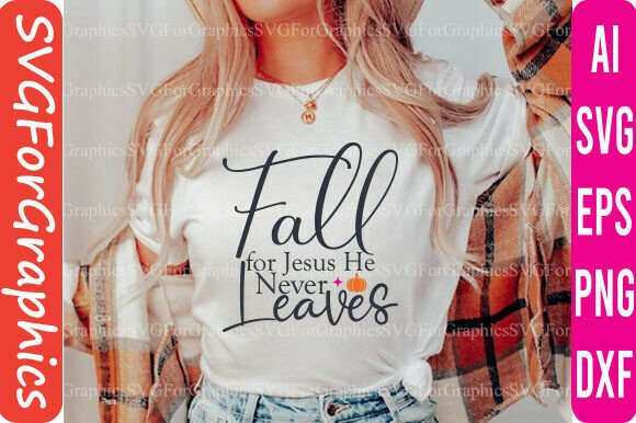 Fall for Jesus SVG, Christian Fall SVG