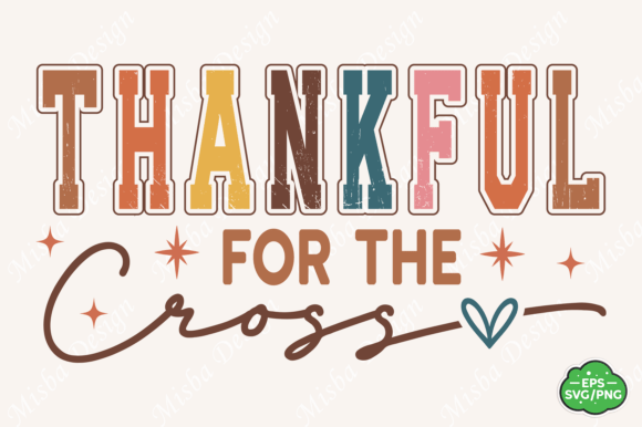 Grateful Cross SVG Cut File, Christian T-Shirt Designs