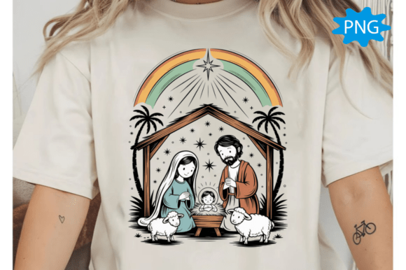 Greatest Gift of All PNG Jesus Nativity T-Shirt Designs