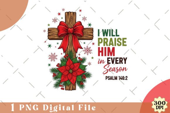 Jesus Christmas Cross T-Shirt Designs
