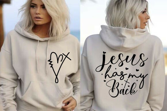 Jesus Has My Back Svg, Christian Png for T-Shirt Designs