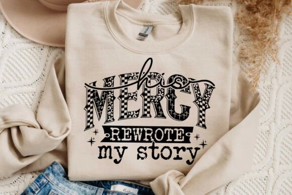 Jesus His Mercy Rewrote My Story SVG PNG