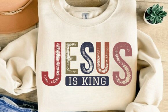 Jesus is King SVG: Christian T-Shirt Designs