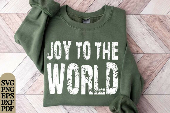 Joy to the World PNG Christian Christmas T-Shirt Designs