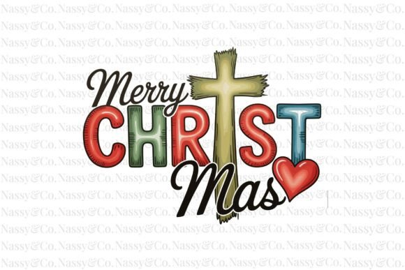 Merry Christmas Jesus Christ Mas PNG T-Shirt Designs