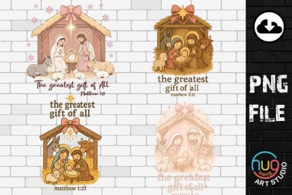 Nativity Christmas PNG-Christian Bundle