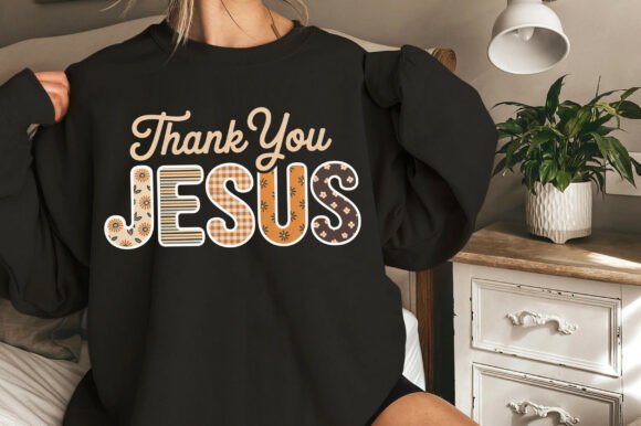 Thank You Jesus PNG: Christian T-Shirt Designs
